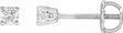 14K White Gold 1/4 CTW Natural Diamond Stud Earrings