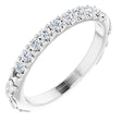 14K White 1/4 CTW Natural Diamond Floral-Inspired Anniversary Band