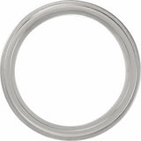 Titanium 7 mm Stepped-Edge Band Size 8