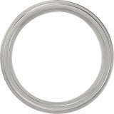 Titanium 7 mm Stepped-Edge Band