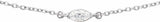 14K White Gold 1/4 CT Lab-Grown Diamond 16-18" Necklace
