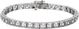 14K White Gold 1/2 CTW Natural Diamond Line 7" Bracelet
