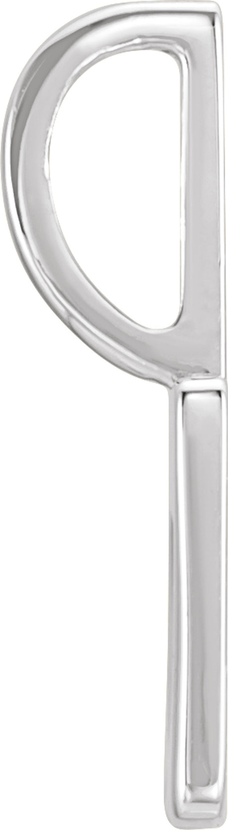 14K White Pierced Heart Charm/Pendant