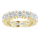 14K Yellow Gold 4 CTW Lab-Grown Diamond Eternity Band Size 5