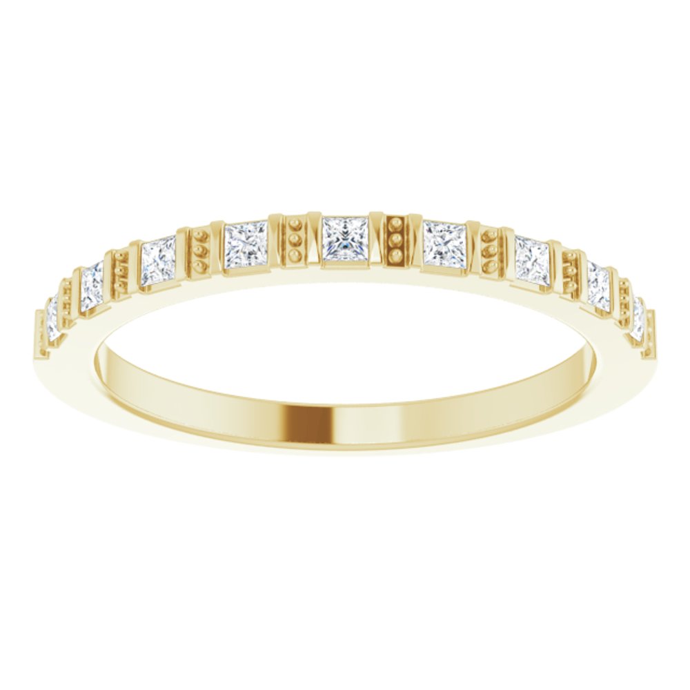 14K Yellow 1/5 CTW Natural Diamond Anniversary Band