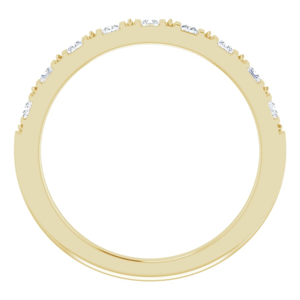 14K Yellow 1/5 CTW Natural Diamond Anniversary Band