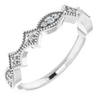 14K White .08 CTW Natural Diamond Anniversary Band