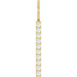 14K Yellow 1/6 CTW Natural Diamond Bar Charm/Pendant