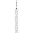 14K White Gold 1/6 CTW Natural Diamond Bar Charm/Pendant