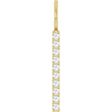 14K Yellow Gold 1/6 CTW Natural Diamond Bar Charm/Pendant