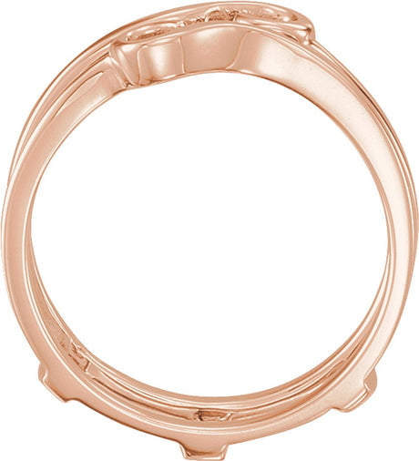 14K Rose Gold Ring Guard