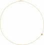 14K Yellow Sideways Off-Center Heart 18" Necklace