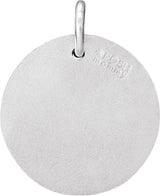 14K White Gold .06 CTW Natural Diamond Posh Mommy® Initial J Pendant