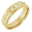 14K Yellow Gold .08 CTW Natural Diamond Band Size 10
