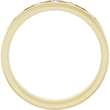 14K Yellow Gold .08 CTW Natural Diamond Band Size 10