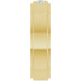 14K Yellow Gold .08 CTW Natural Diamond Band Size 10