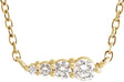14K Yellow 1/10 CTW Natural Diamond Graduated 16" Necklace 