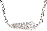 Platinum 1/10 CTW Natural Diamond Graduated 16" Necklace 