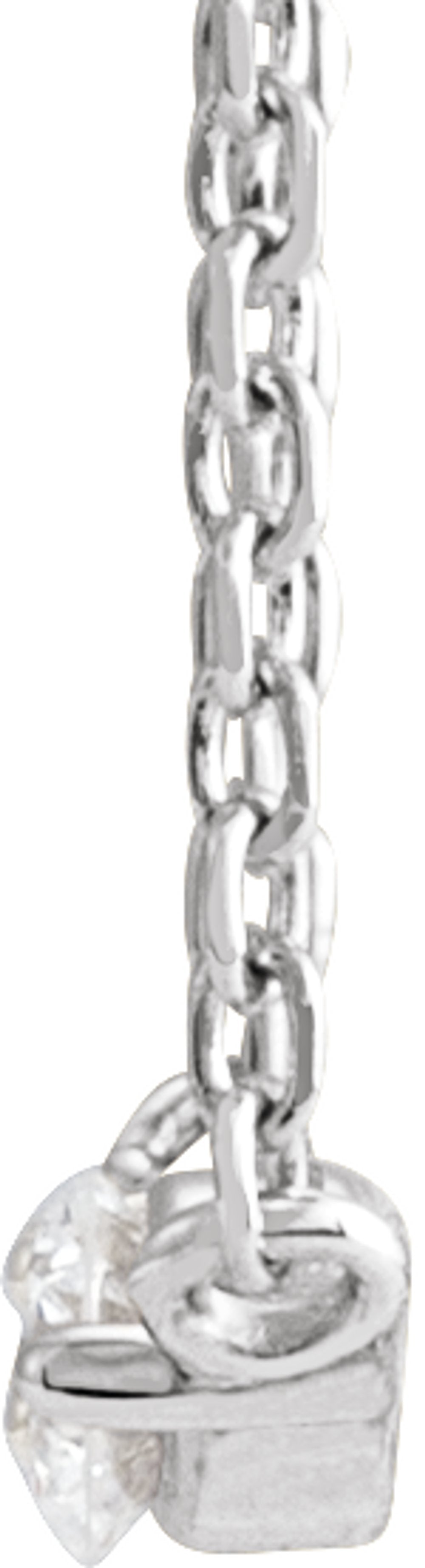 Platinum 1/10 CTW Natural Diamond Graduated 16" Necklace 