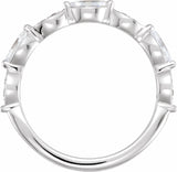 14K White 1/2 CTW Natural Diamond Anniversary Band