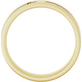 10K Yellow Gold 6 mm Cross Flat Band Size 11
