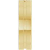 10K Yellow Gold 6 mm Cross Flat Band Size 11