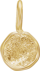 14K Yellow Disc Pendant