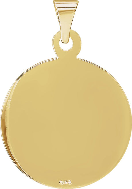 14K Yellow 19 mm Confirmation Medal