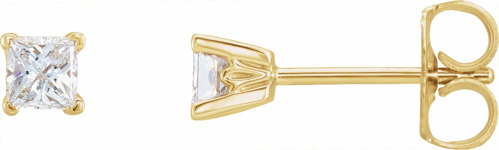 14K Yellow 1/3 CTW Natural Diamond Earrings