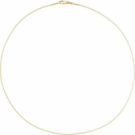 10K Yellow 1 mm Box 16" Chain