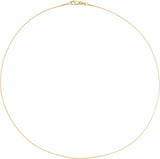 10K Yellow 1 mm Box 20" Chain