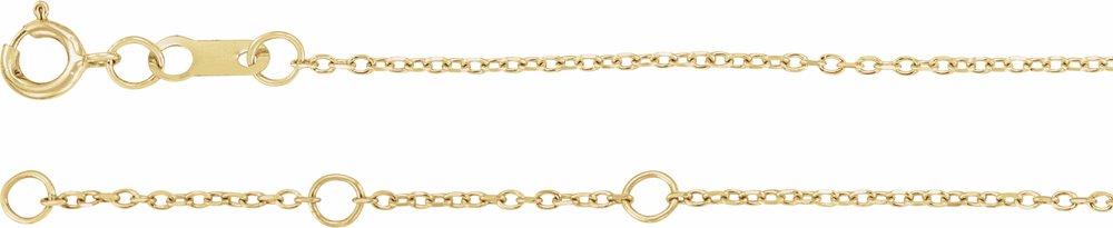 14K Yellow Gold Natural Multi-Gemstone Bar 6 1/2-7 1/2" Bracelet