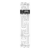 Platinum 5 mm Greek Key Flat Band Size 9.5