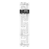 Sterling Silver 5 mm Greek Key Flat Band Size 10