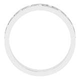 Platinum 5 mm Greek Key Flat Band Size 9.5