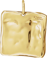 14K Yellow Gold Posh Mommy® Initial A Vintage-Inspired Pendant