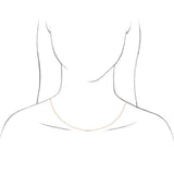 14K Yellow 1/4 CT Lab-Grown Diamond 16-18" Necklace