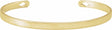 14K Yellow Gold Engravable Pierced Diamond Cuff 7" Bracelet