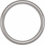 Tungsten 6 mm Half Round Comfort-Fit Satin Band