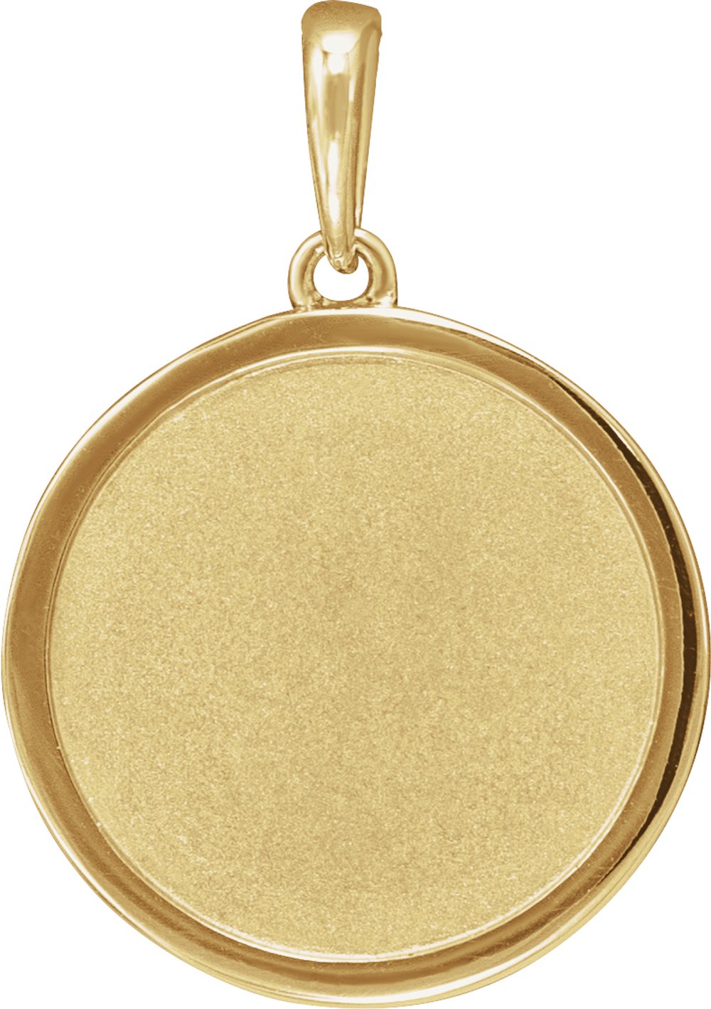 14K Yellow 21.9x14.9 mm Artemis Coin Pendant