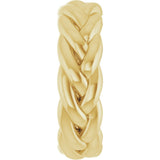 14K Yellow Gold 6 mm Woven-Design Band Size 6