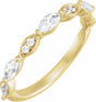 14K Yellow 1/2 CTW Natural Diamond Anniversary Band