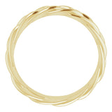 18K Yellow Gold 6 mm Woven-Design Band Size 10