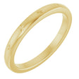 14K Yellow Gold 2.2 mm Celestial Flat Band Size 5