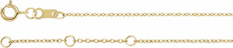 14K Yellow Gold Natural Blue Zircon Bezel-Set Solitaire 6 1/2-7 1/2" Bracelet