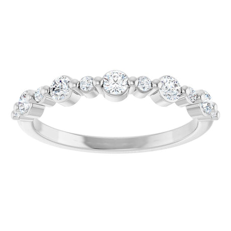 14K White Gold 1/3 CTW Lab-Grown Diamond Anniversary Band