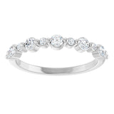 14K White Gold 1/3 CTW Lab-Grown Diamond Anniversary Band