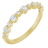 14K Yellow Gold 3/8 CTW Natural Diamond Anniversary Band