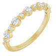 14K Yellow Gold 3/8 CTW Natural Diamond Anniversary Band