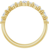 14K Yellow 3/8 CTW Lab-Grown Diamond Anniversary Band